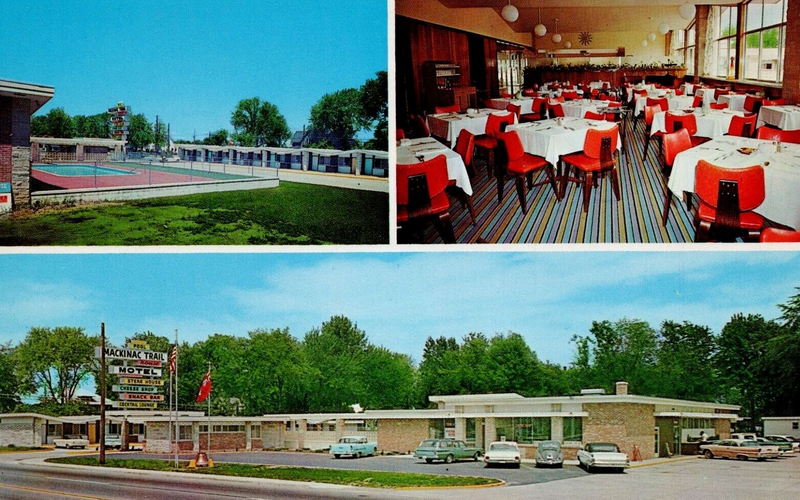 Pinconning Trail Motel (Pinconning Trail Inn, Mackinac Trail House) - Vintage Postcard